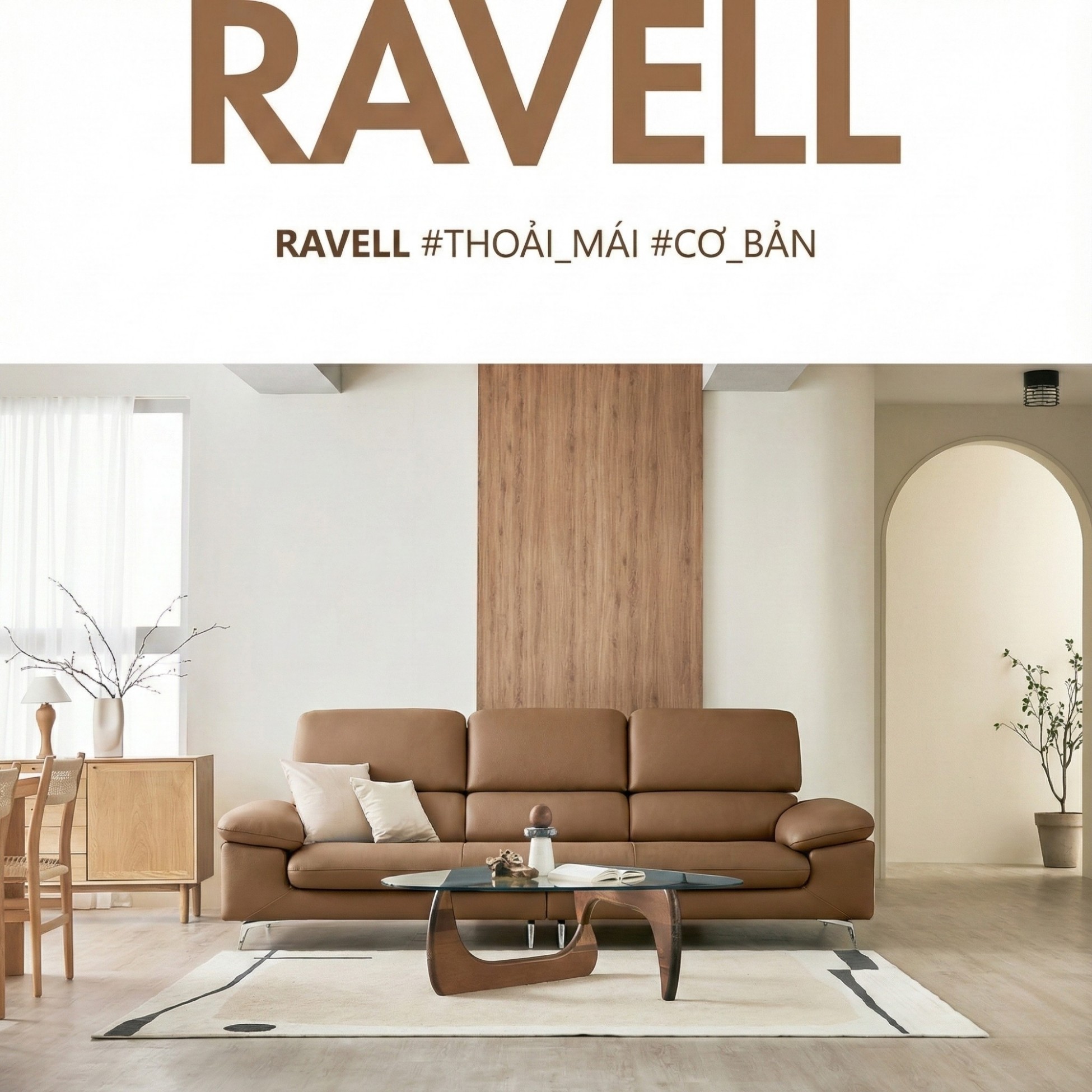 Sofa Ravell - Sofa Da Hiện Đại Cao Cấp Cho Phòng Khách