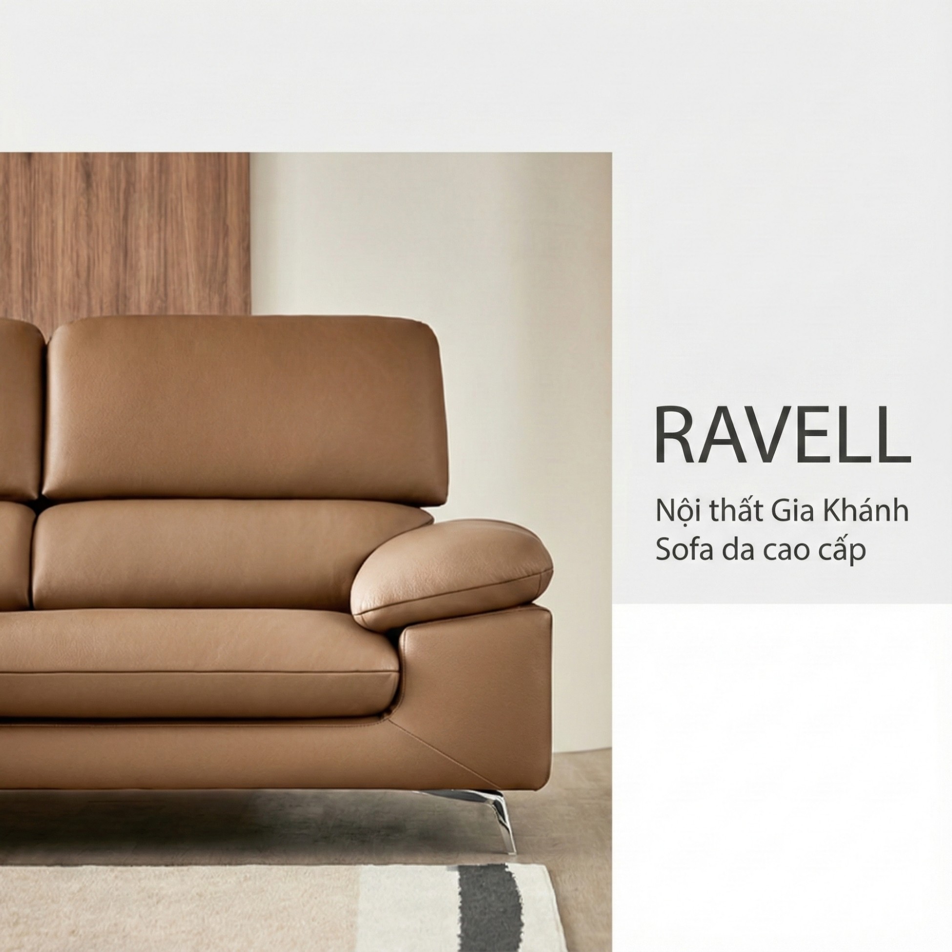 Sofa Ravell - Sofa Da Hiện Đại Cao Cấp Cho Phòng Khách