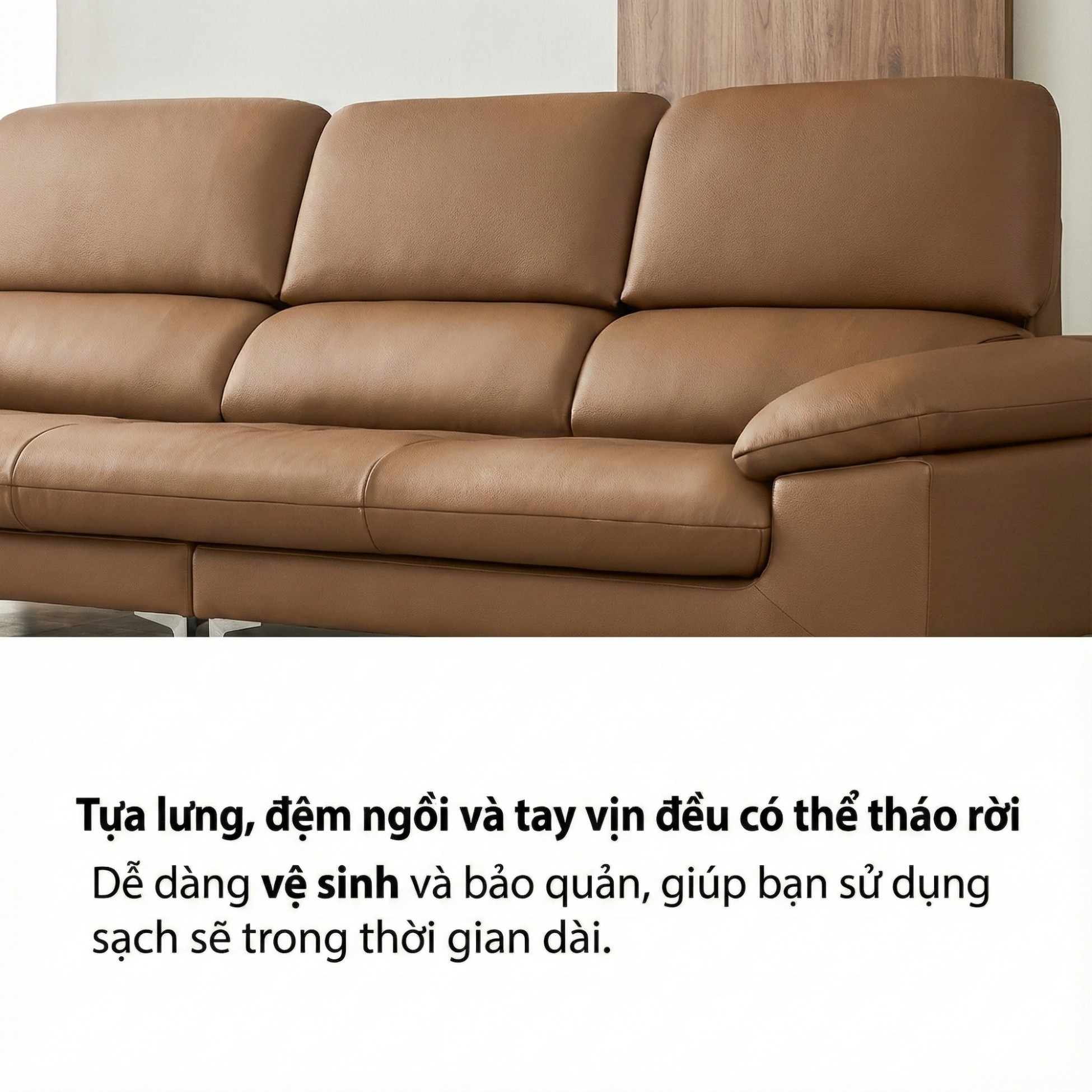 Sofa Ravell - Sofa Da Hiện Đại Cao Cấp Cho Phòng Khách