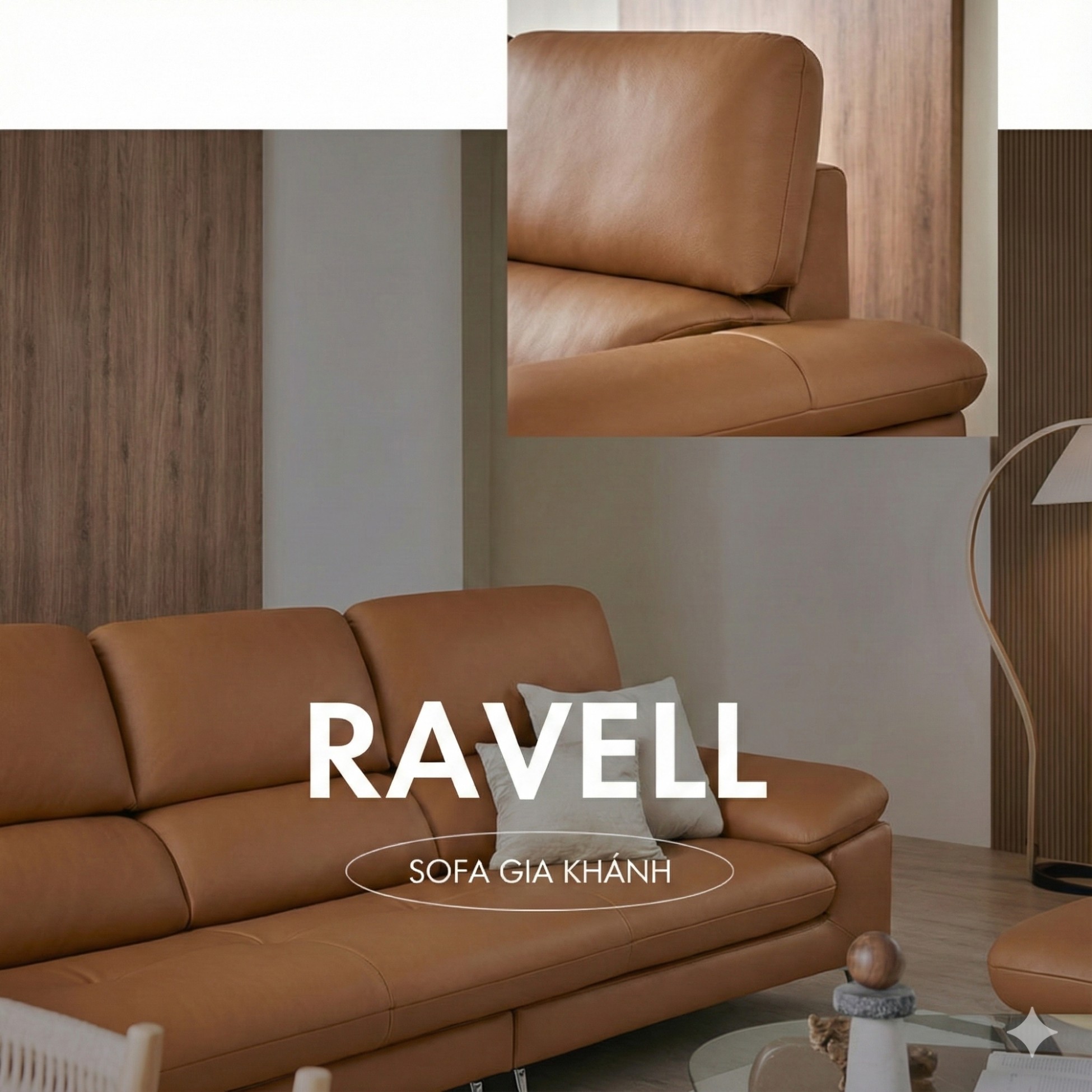 Sofa Ravell - Sofa Da Hiện Đại Cao Cấp Cho Phòng Khách