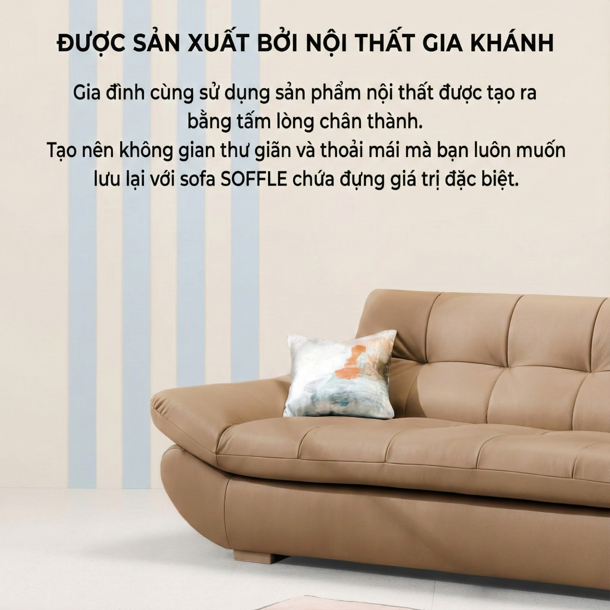 Sofa SOFFLE - Sofa Băng Hiện Đại Kiêm Giường Cho Phòng Khách Thư Thái