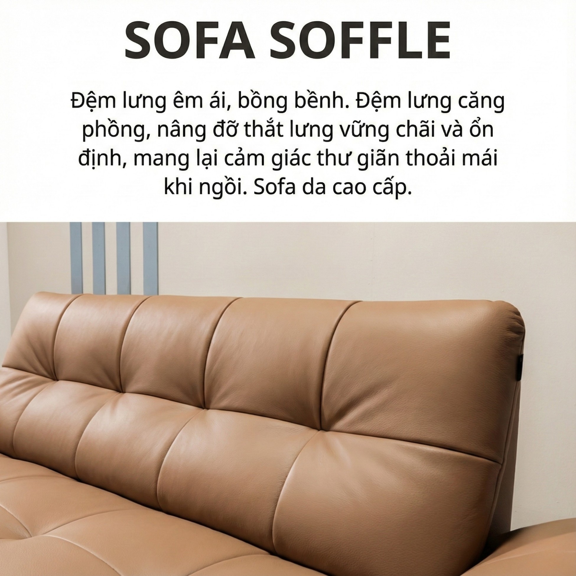 Sofa SOFFLE - Sofa Băng Hiện Đại Kiêm Giường Cho Phòng Khách Thư Thái