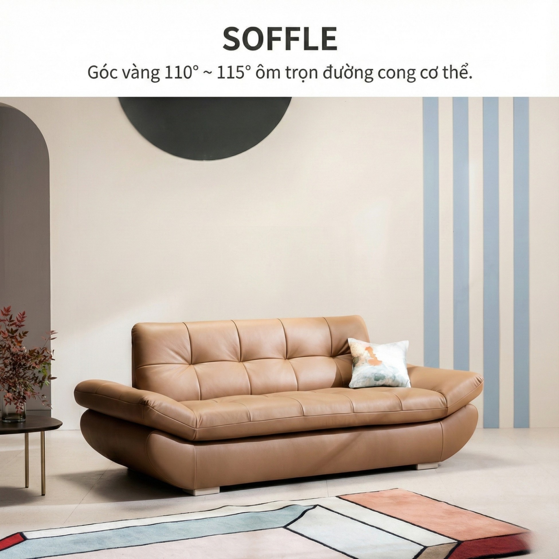 Sofa SOFFLE - Sofa Băng Hiện Đại Kiêm Giường Cho Phòng Khách Thư Thái