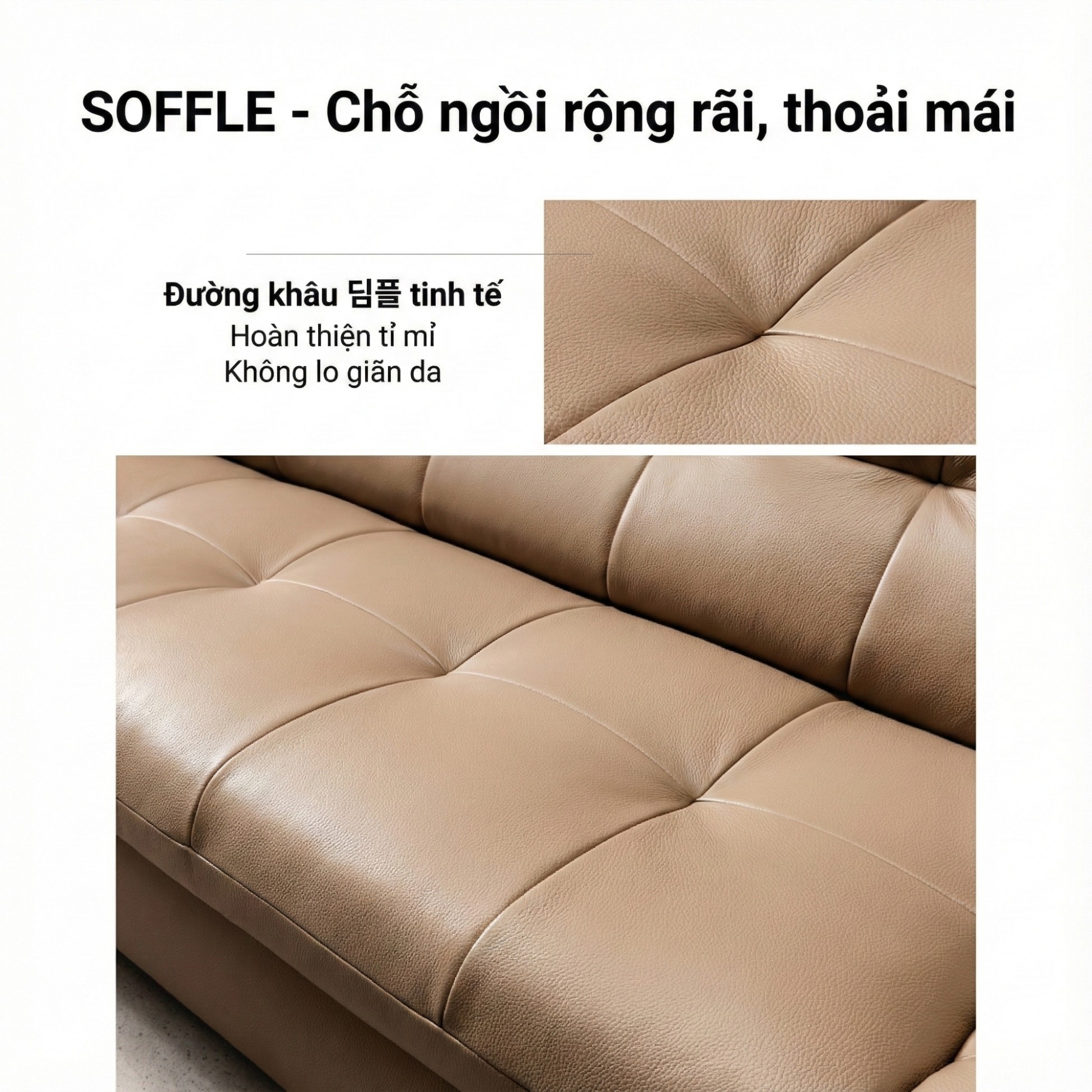 Sofa SOFFLE - Sofa Băng Hiện Đại Kiêm Giường Cho Phòng Khách Thư Thái