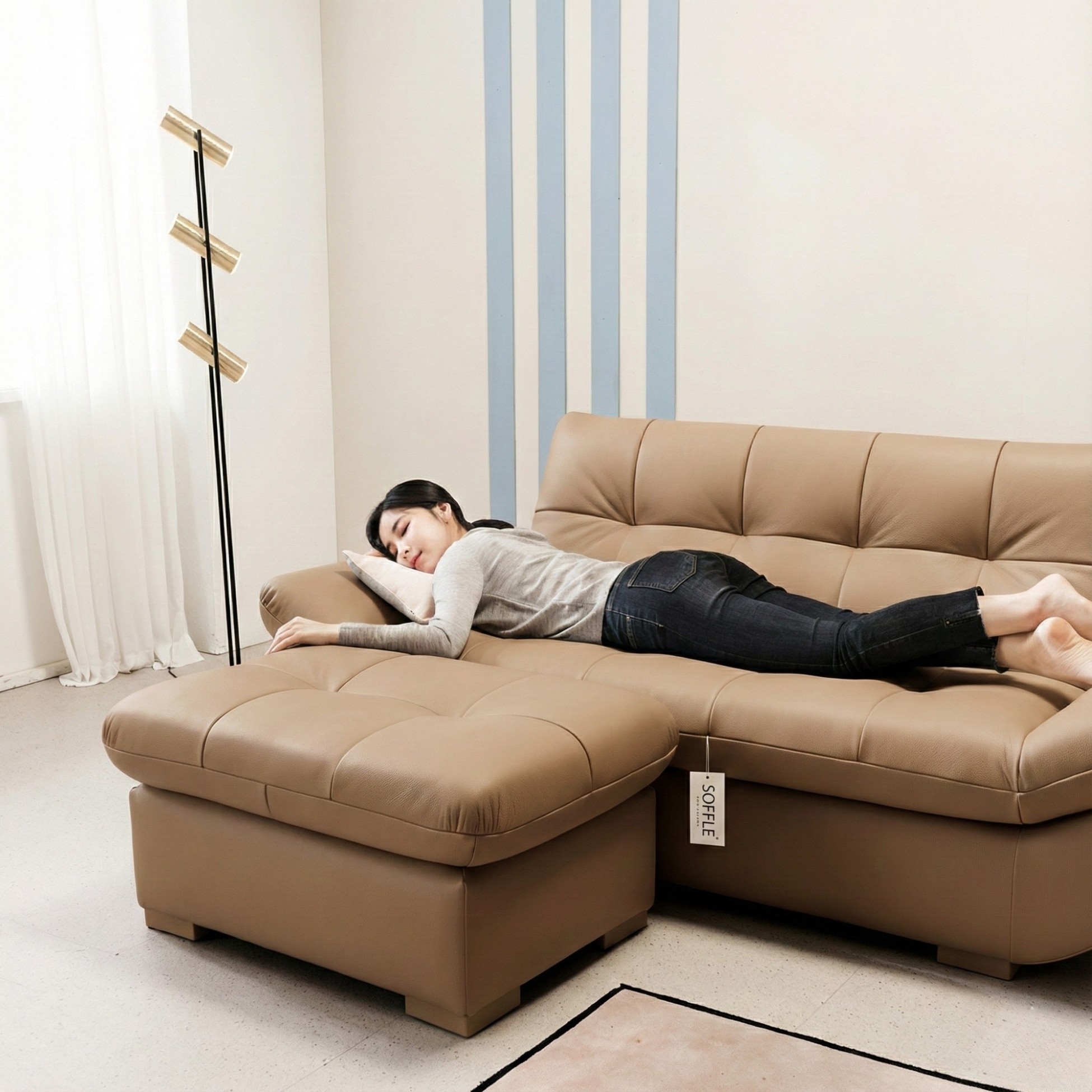 Sofa SOFFLE - Sofa Băng Hiện Đại Kiêm Giường Cho Phòng Khách Thư Thái
