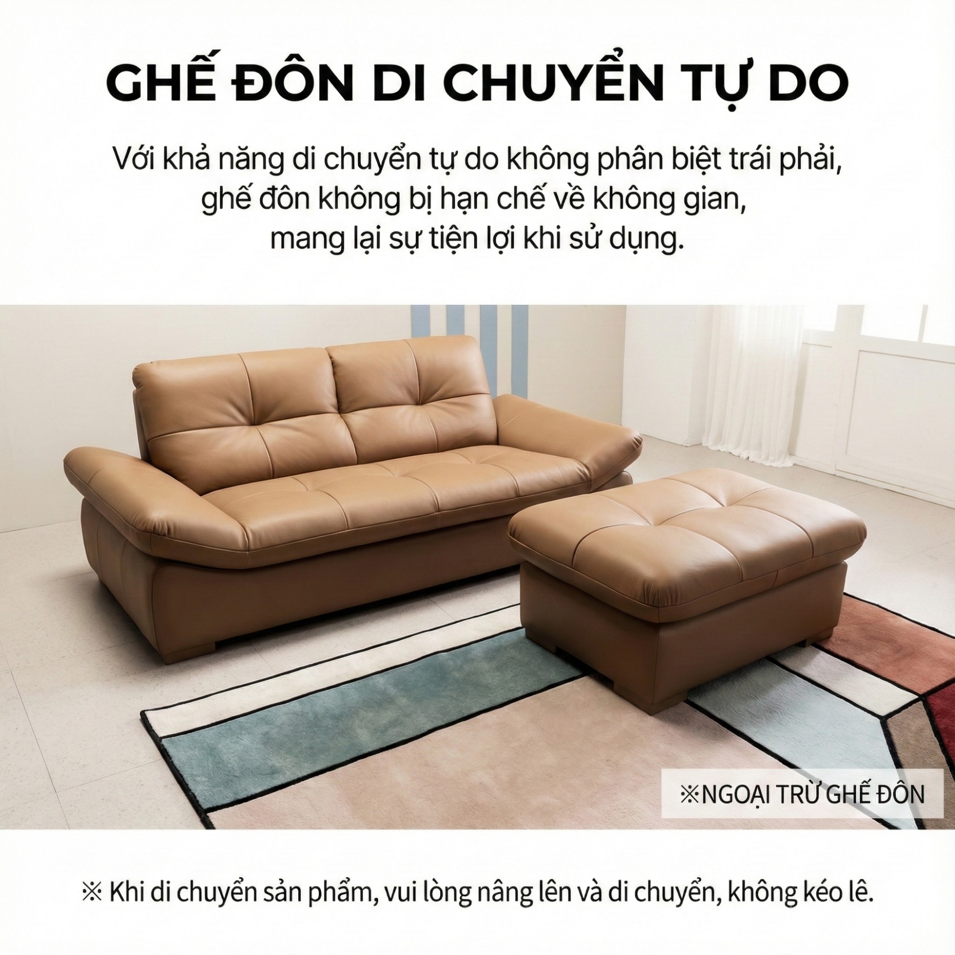 Sofa SOFFLE - Sofa Băng Hiện Đại Kiêm Giường Cho Phòng Khách Thư Thái