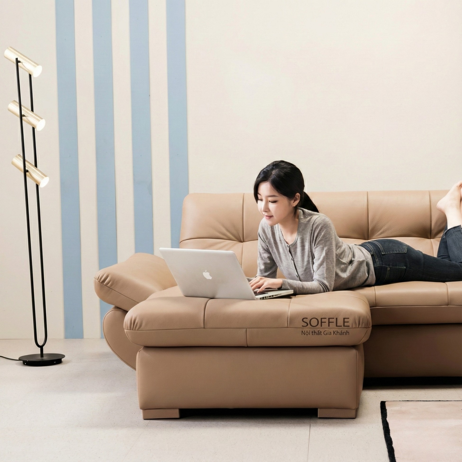 Sofa SOFFLE - Sofa Băng Hiện Đại Kiêm Giường Cho Phòng Khách Thư Thái