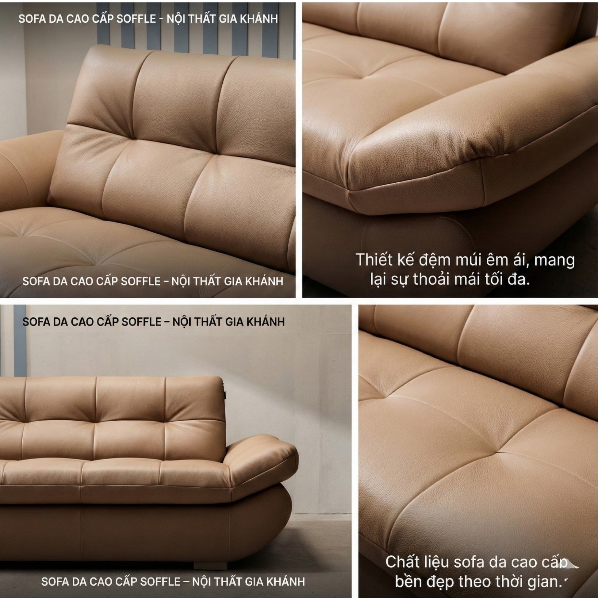Sofa SOFFLE - Sofa Băng Hiện Đại Kiêm Giường Cho Phòng Khách Thư Thái