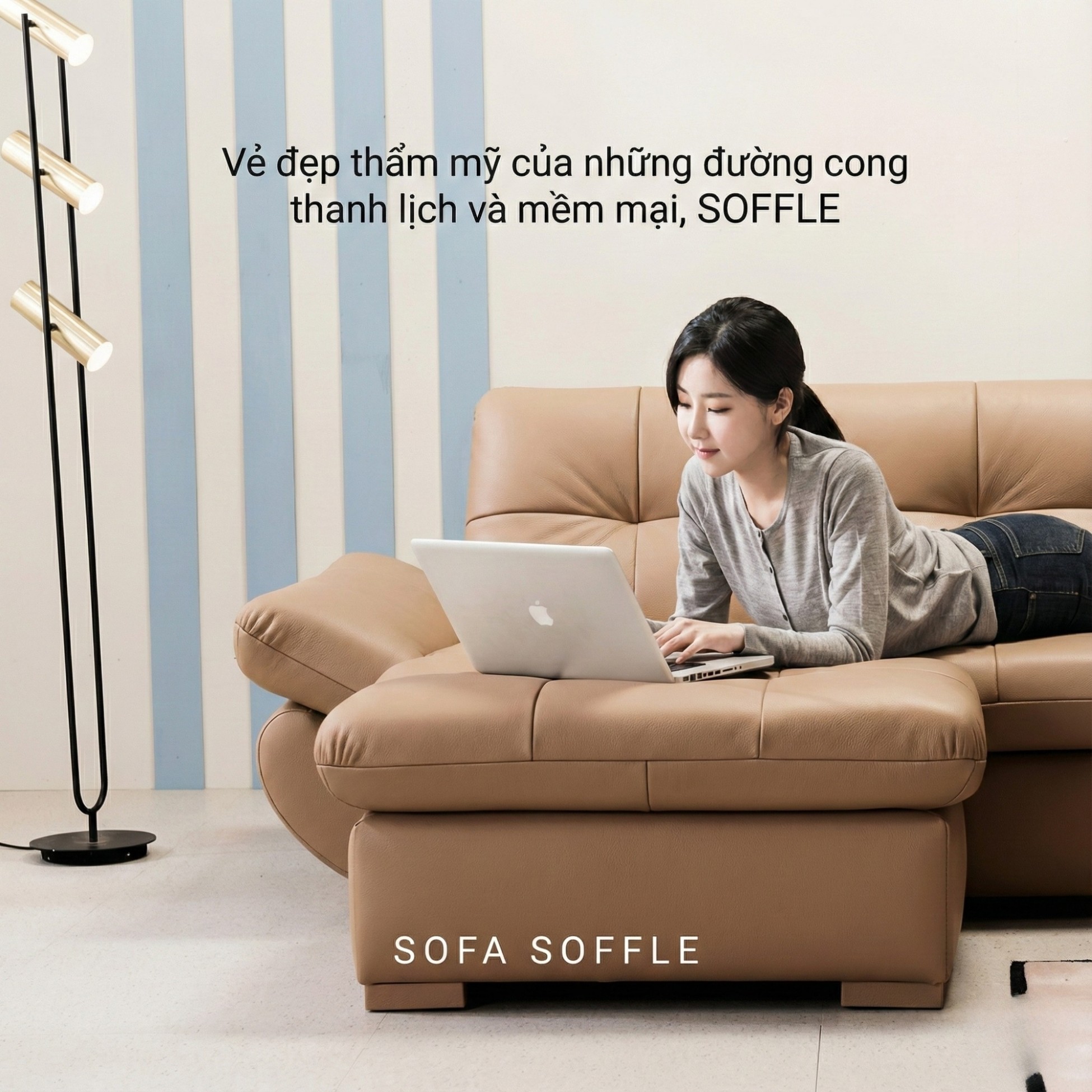 Sofa SOFFLE - Sofa Băng Hiện Đại Kiêm Giường Cho Phòng Khách Thư Thái