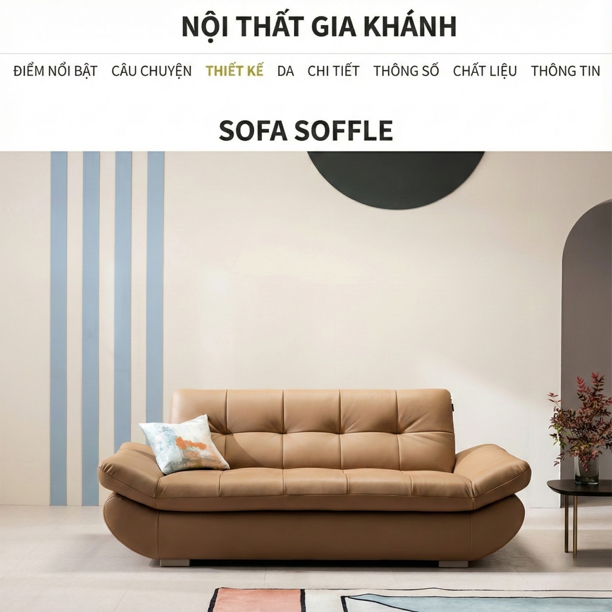 Sofa SOFFLE - Sofa Băng Hiện Đại Kiêm Giường Cho Phòng Khách Thư Thái
