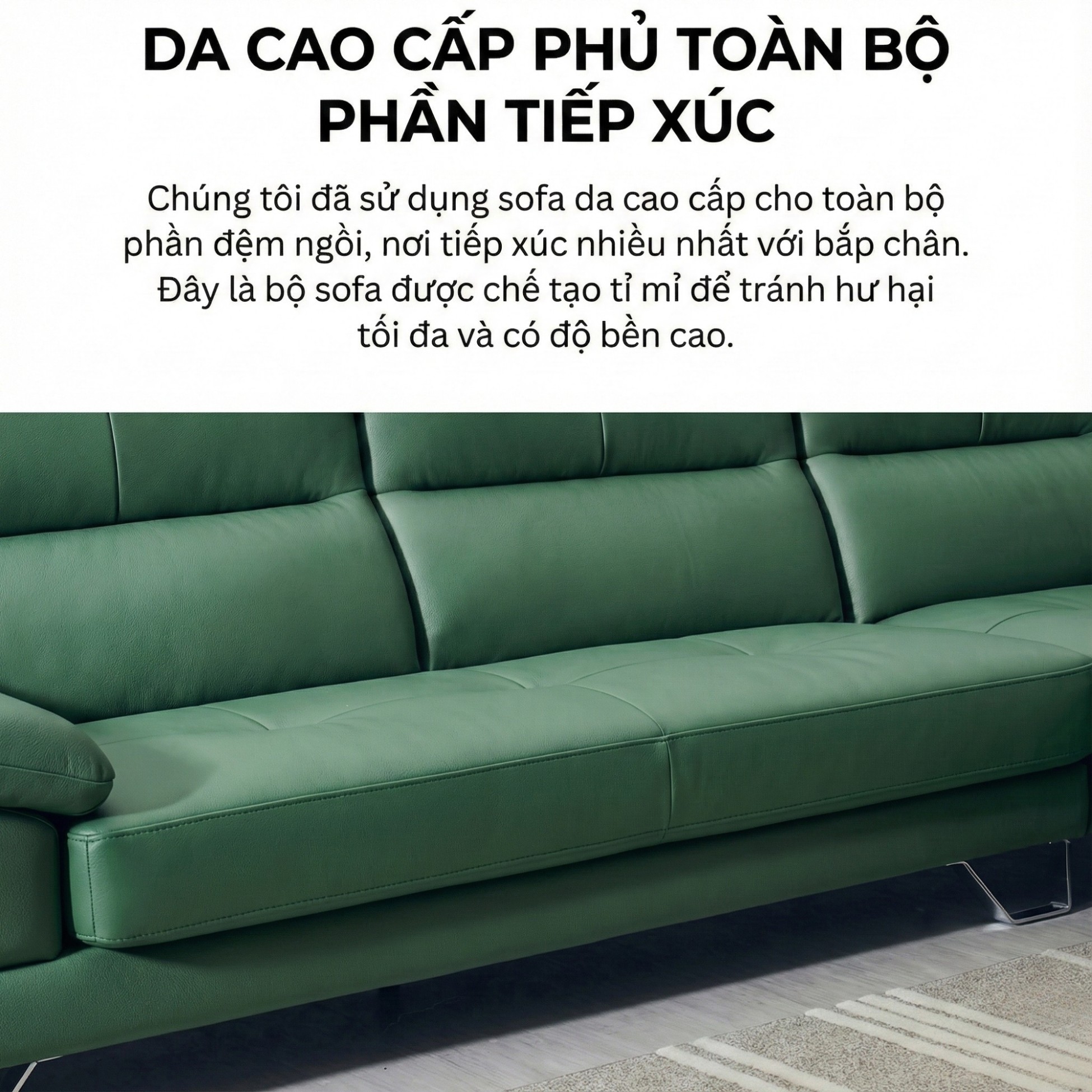 Sofa UNWIND – Sofa Da Cao Cấp Góc L Rộng Rãi Êm Ái Thư Giãn