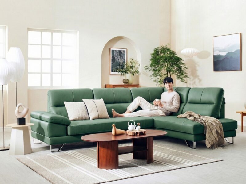 Sofa UNWIND – Sofa Da Cao Cấp Góc L Rộng Rãi Êm Ái Thư Giãn