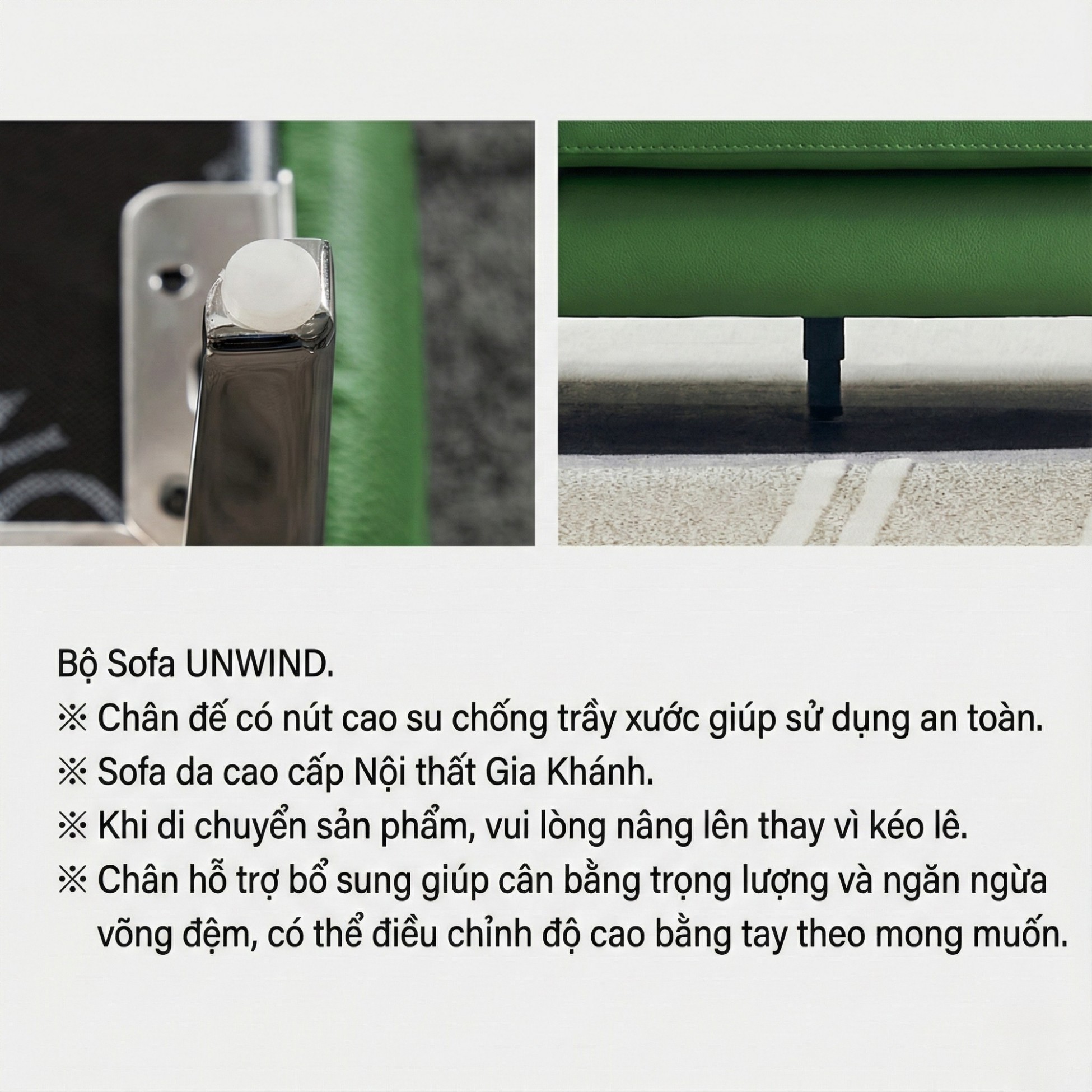 Sofa UNWIND – Sofa Da Cao Cấp Góc L Rộng Rãi Êm Ái Thư Giãn