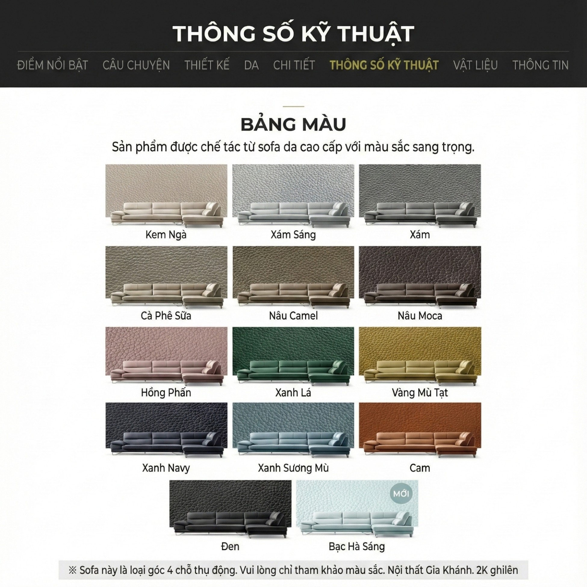 Sofa UNWIND – Sofa Da Cao Cấp Góc L Rộng Rãi Êm Ái Thư Giãn