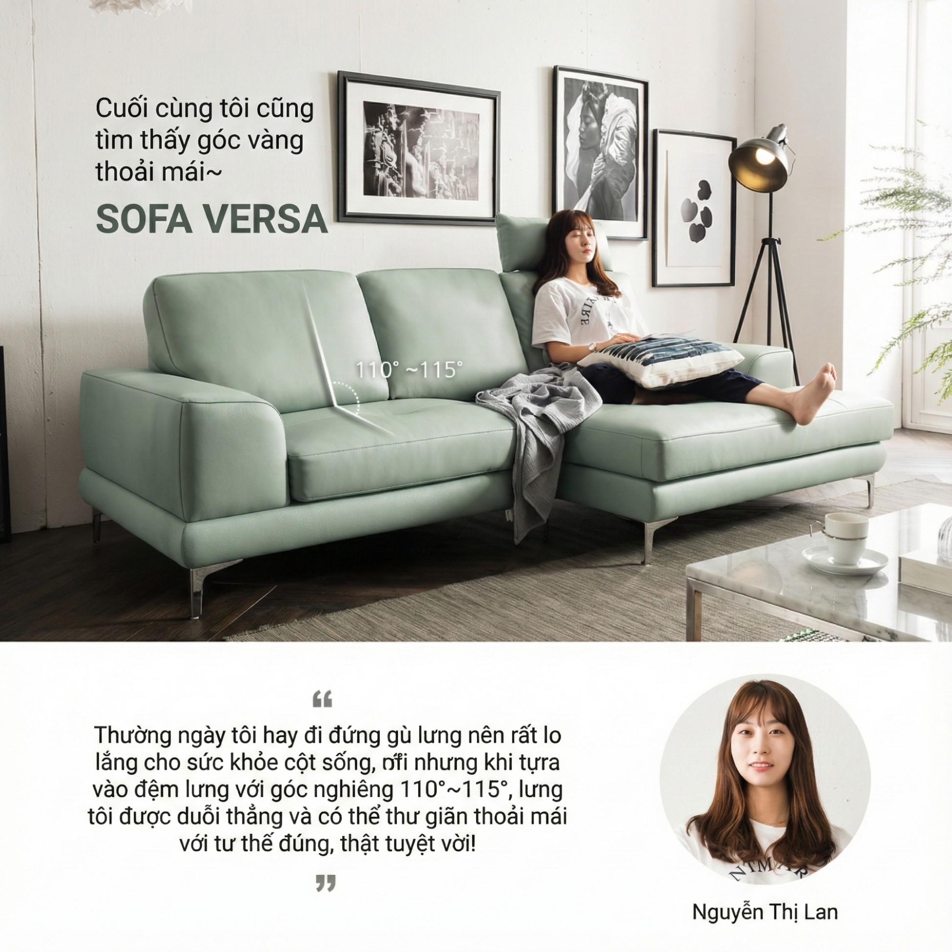 Sofa VERSA – Sofa Da Cao Cấp Linh Hoạt Tùy Biến Phong Cách