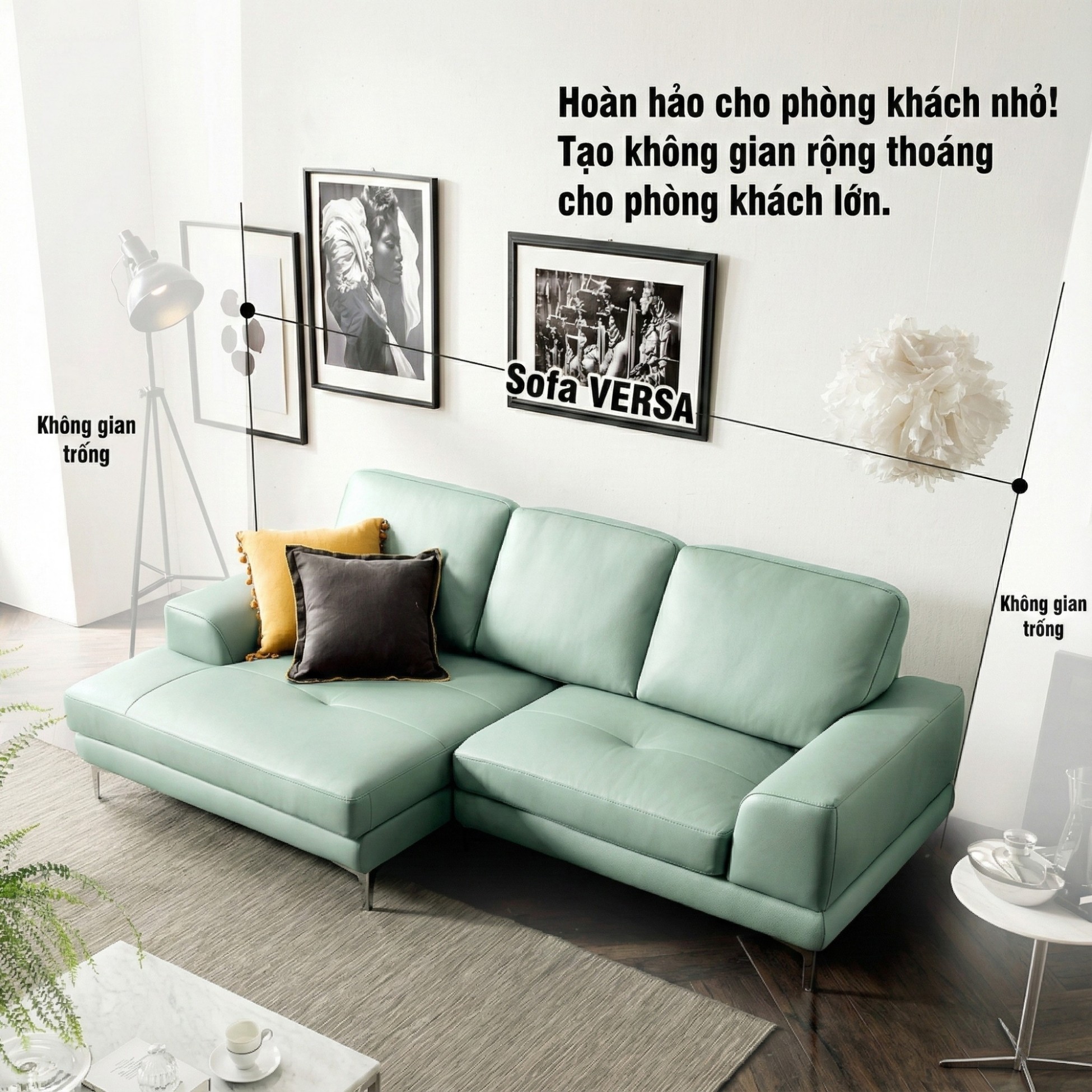 Sofa VERSA – Sofa Da Cao Cấp Linh Hoạt Tùy Biến Phong Cách