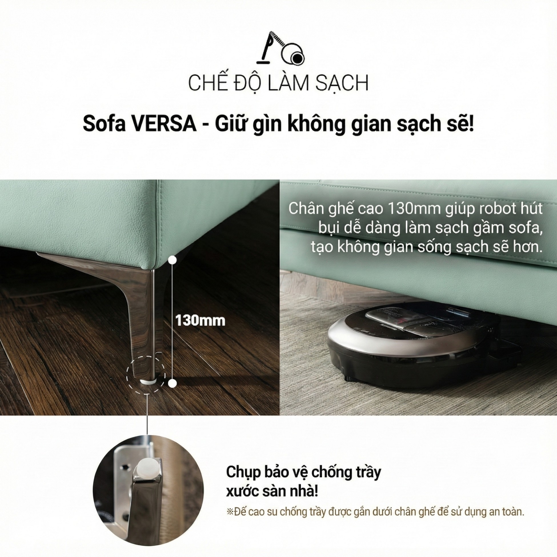 Sofa VERSA – Sofa Da Cao Cấp Linh Hoạt Tùy Biến Phong Cách