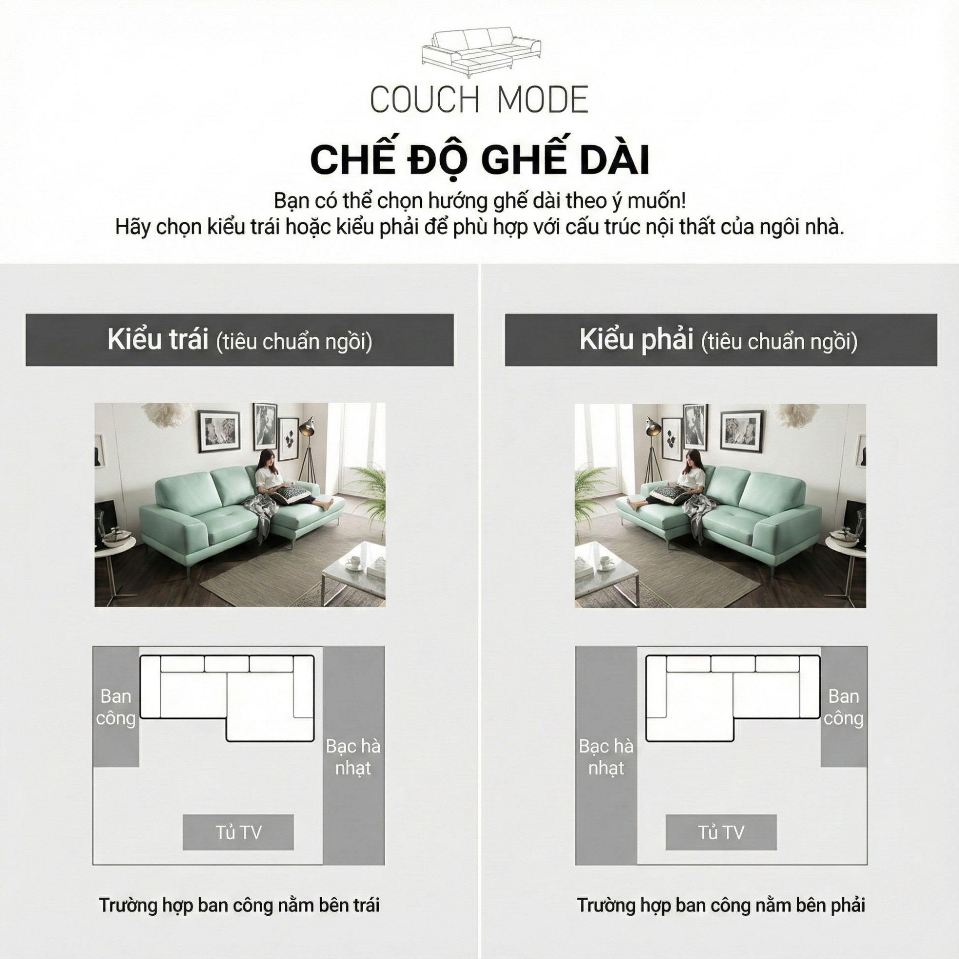 Sofa VERSA – Sofa Da Cao Cấp Linh Hoạt Tùy Biến Phong Cách