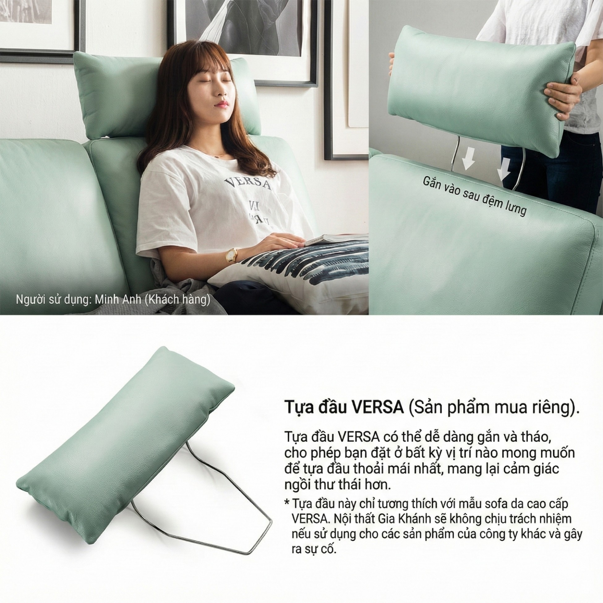 Sofa VERSA – Sofa Da Cao Cấp Linh Hoạt Tùy Biến Phong Cách