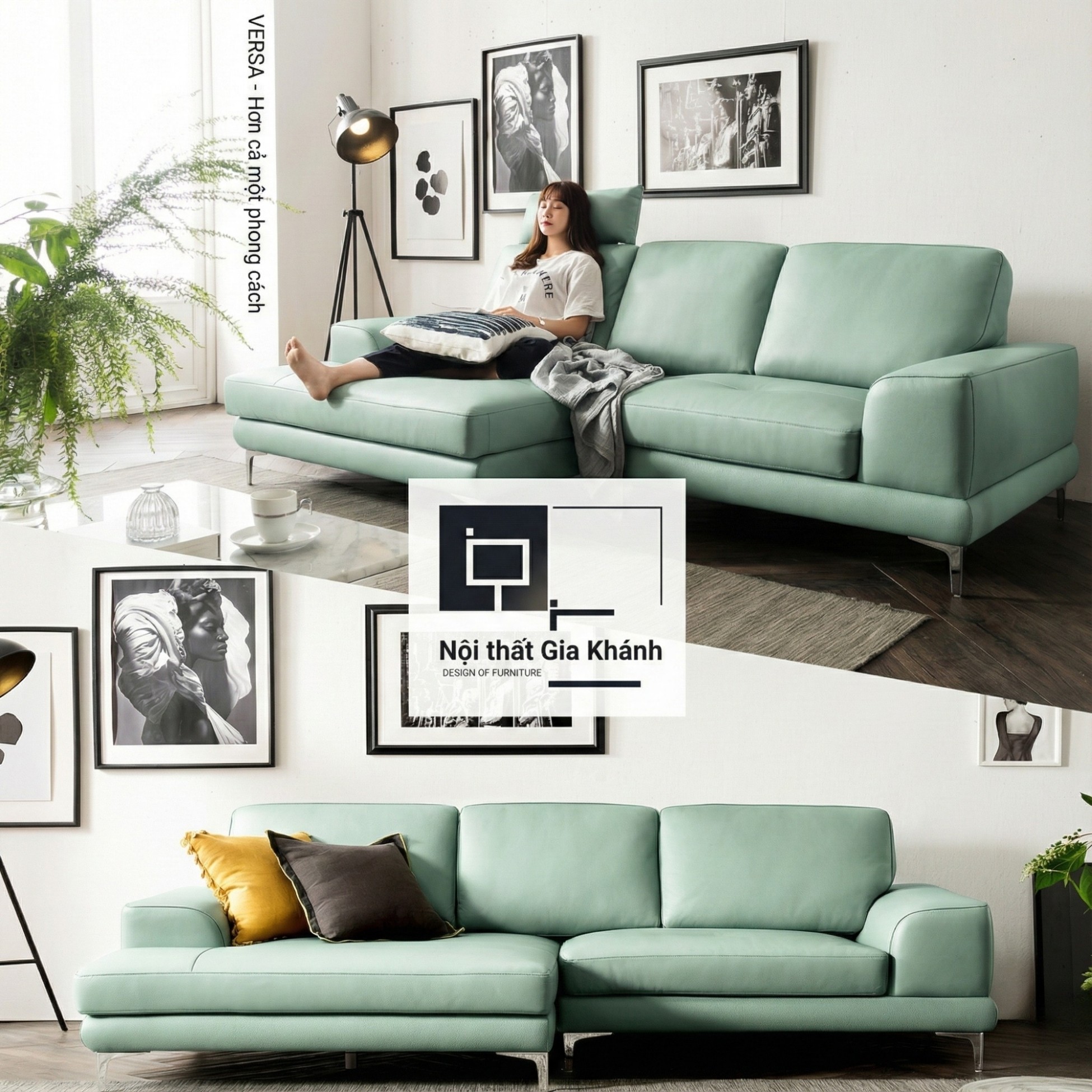 Sofa VERSA – Sofa Da Cao Cấp Linh Hoạt Tùy Biến Phong Cách