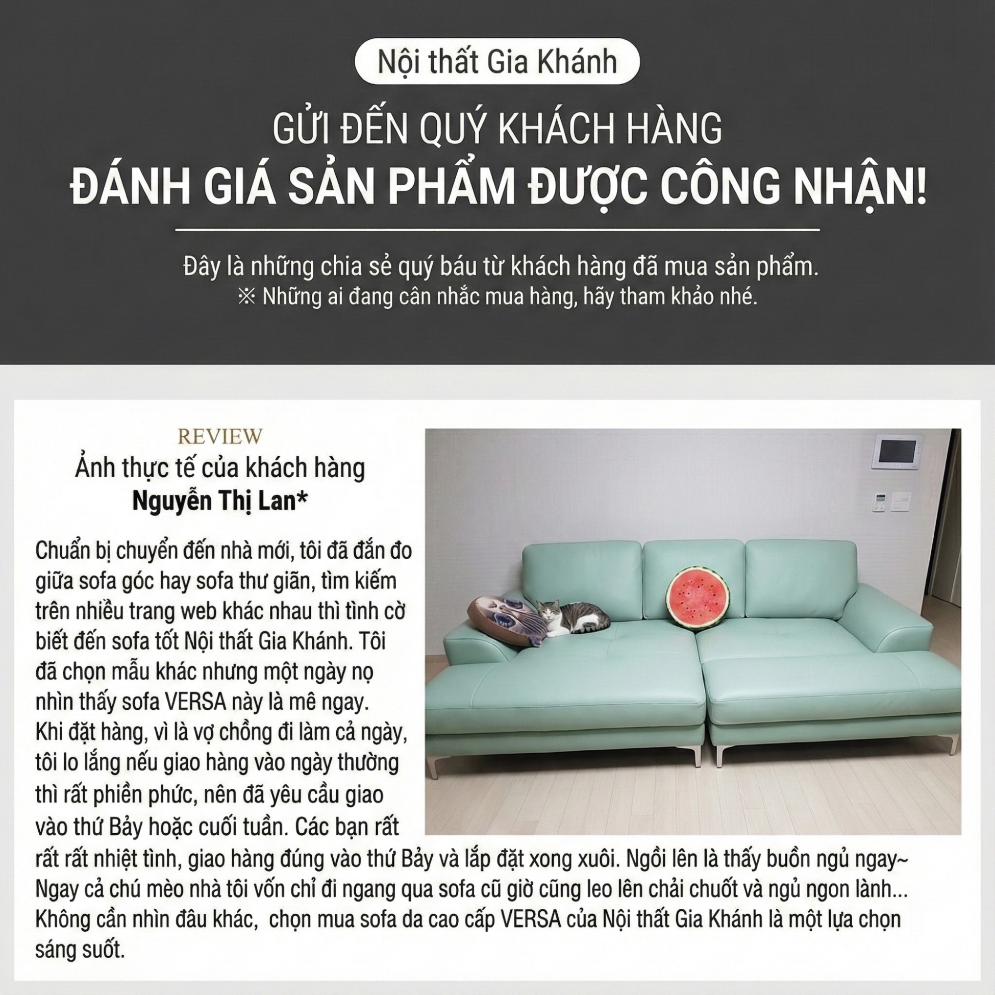 Sofa VERSA – Sofa Da Cao Cấp Linh Hoạt Tùy Biến Phong Cách