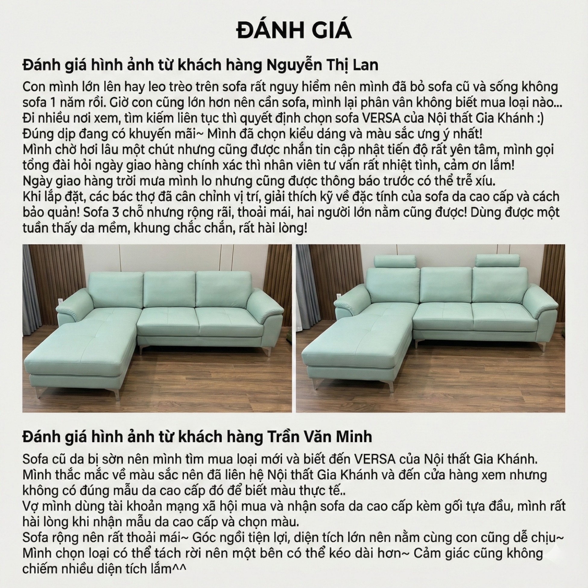 Sofa VERSA – Sofa Da Cao Cấp Linh Hoạt Tùy Biến Phong Cách