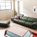 Sofa SILKEN - Sofa Băng Bọc Da Hiện Đại Với Tựa Đầu Thông Minh