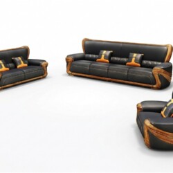Ba băng sofa thuộc bộ SBF532-125 được chụp từ góc nhìn trên cao, tách biệt trên nền trắng. Hình ảnh thể hiện rõ hình dáng…
