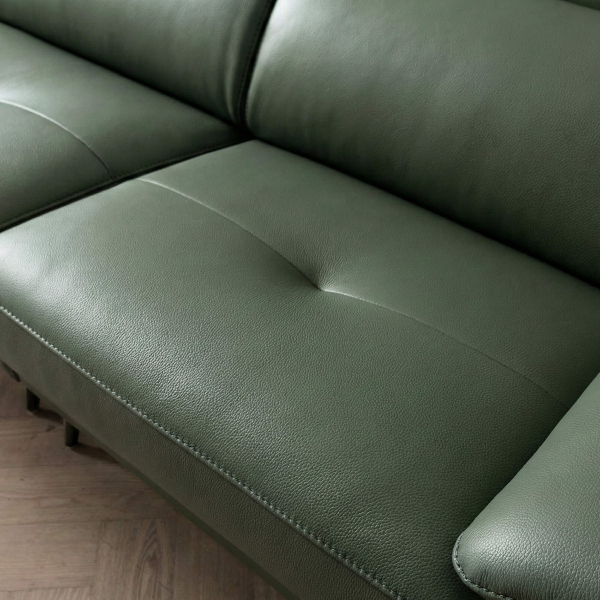 Sofa SILKEN - Sofa Băng Bọc Da Hiện Đại Với Tựa Đầu Thông Minh