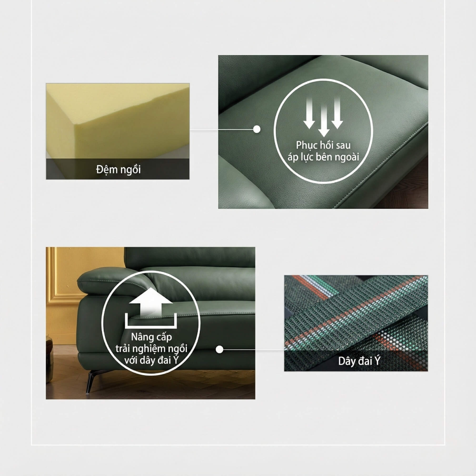 Sofa AMBERLINE - Sofa Góc Thư Giãn Cho Phòng Khách Thanh Lịch