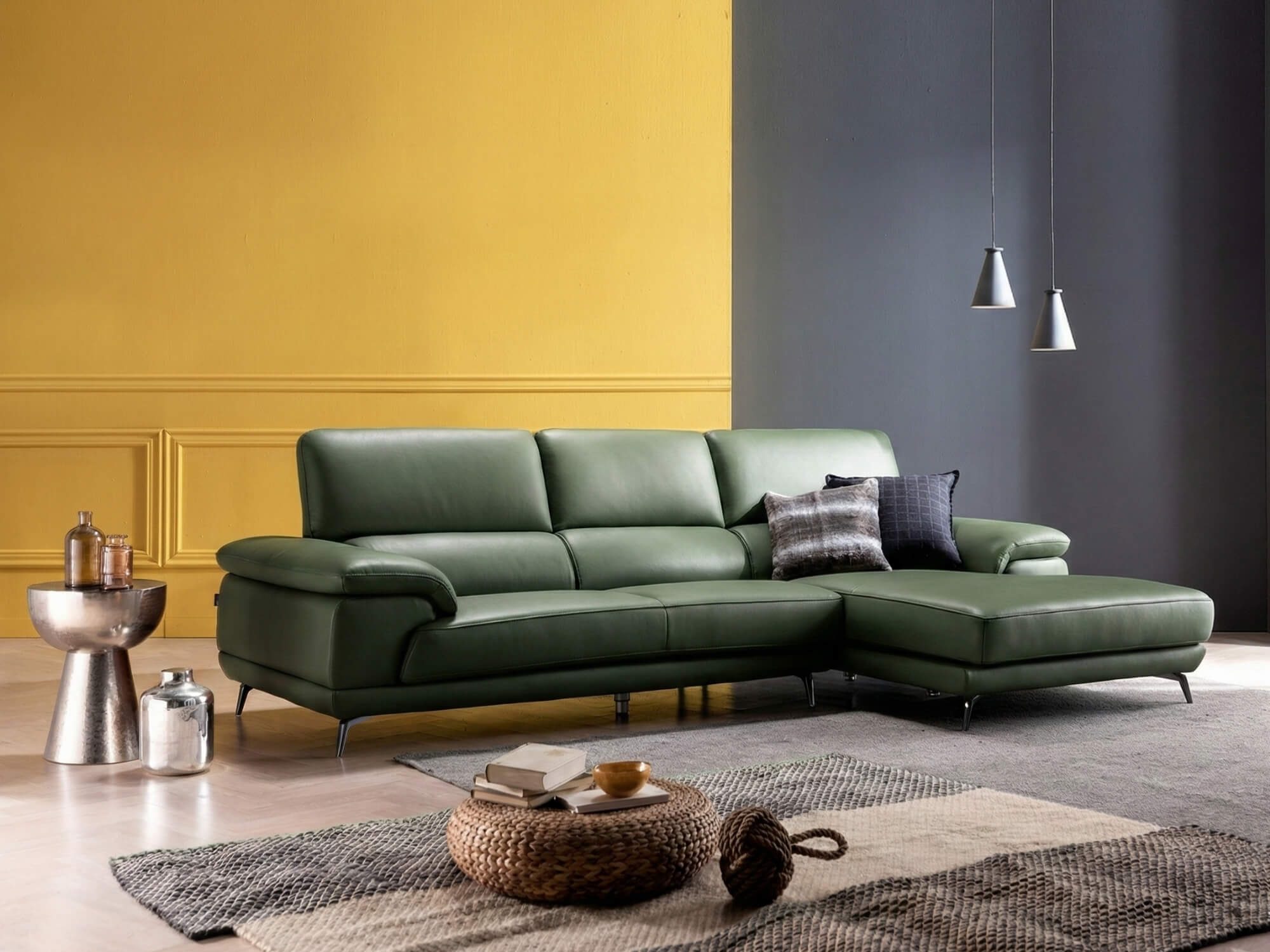 Sofa AMBERLINE - Sofa Góc Thư Giãn Cho Phòng Khách Thanh Lịch