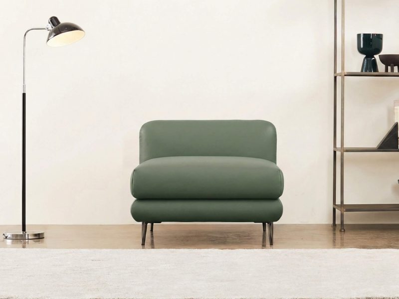 Sofa AMITY – Sofa Đơn Bọc Da Cao Cấp Dạng Module Linh Hoạt Không Tay Vịn