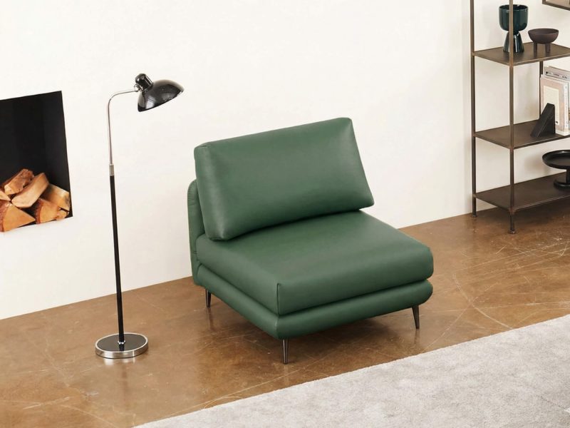 Sofa AMITY – Sofa Đơn Bọc Da Cao Cấp Dạng Module Linh Hoạt Không Tay Vịn