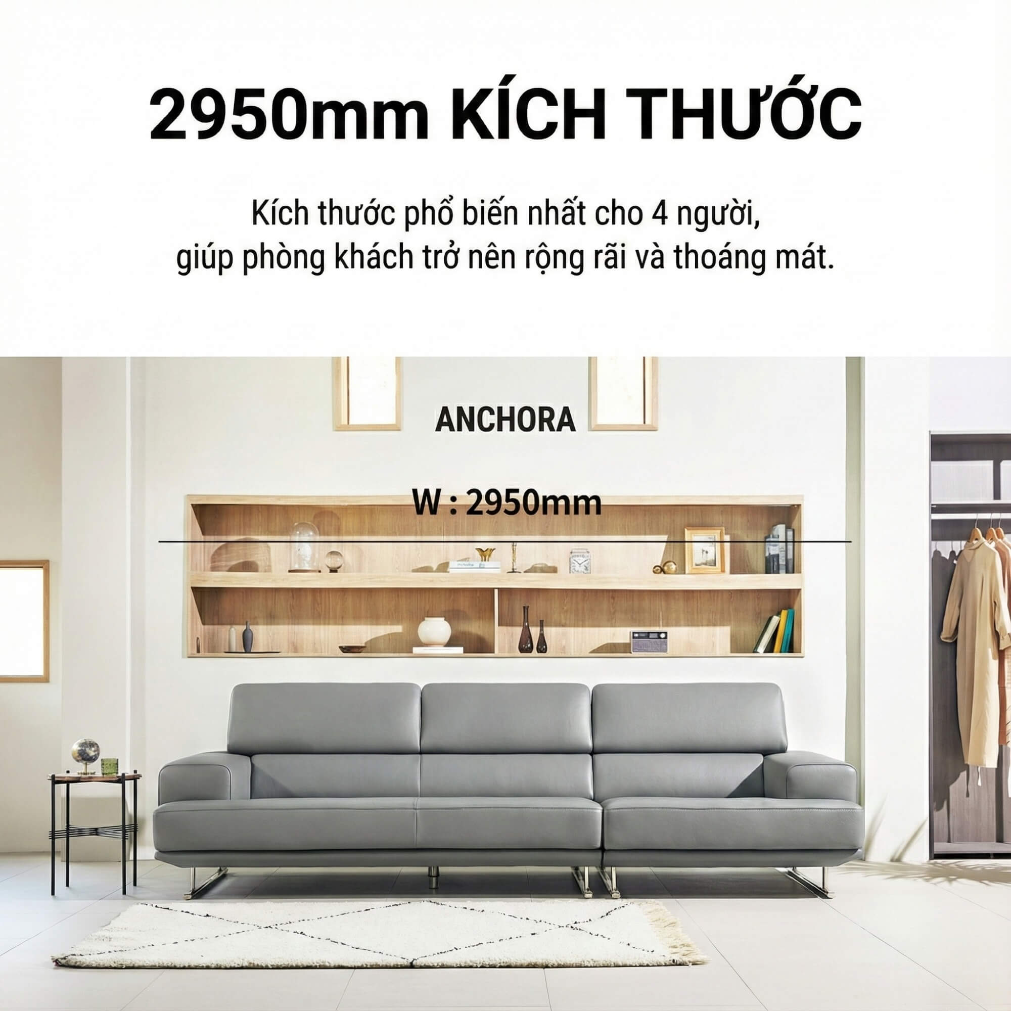 sofa ANCHORA - Sofa Băng Tựa Đầu Thông Minh