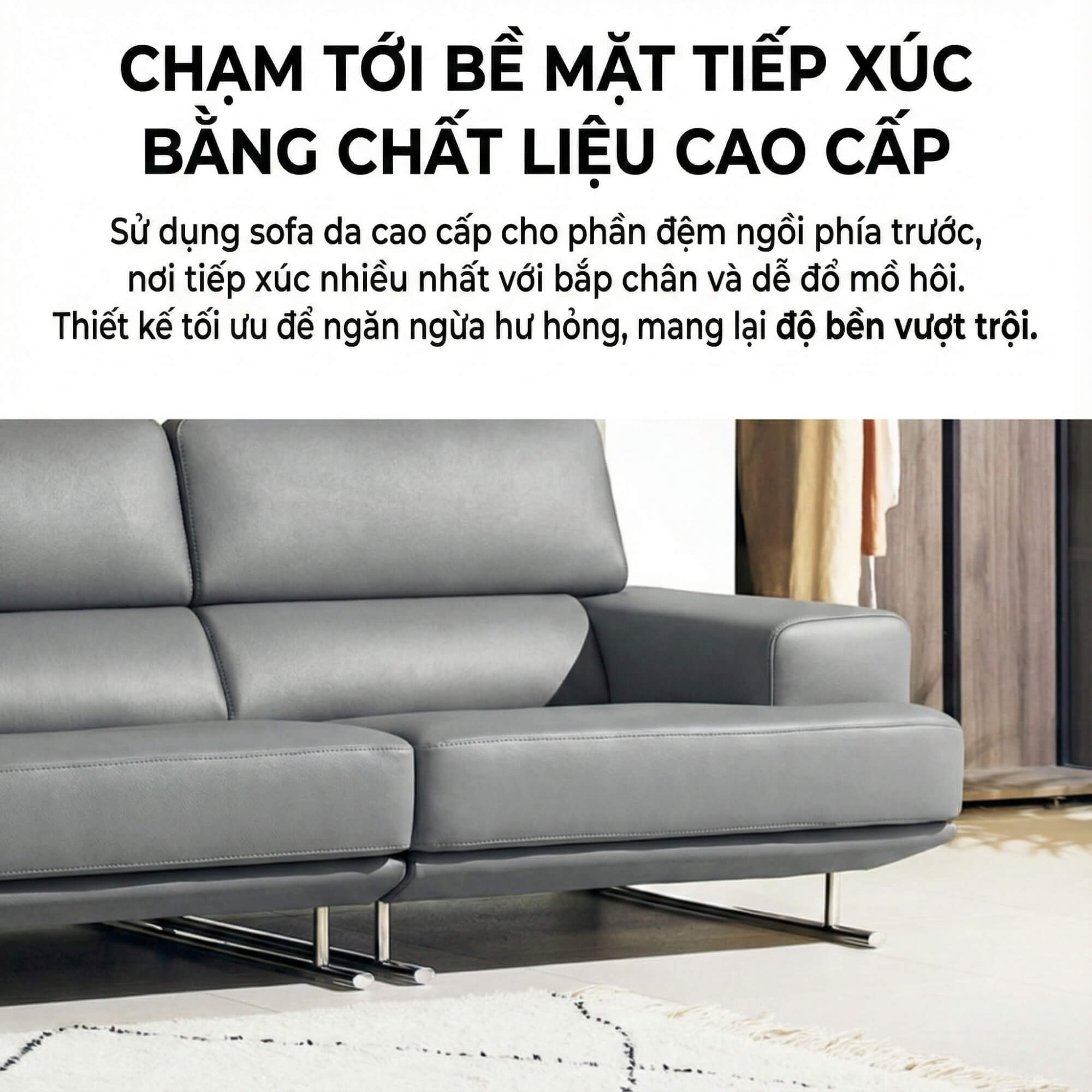 sofa ANCHORA - Sofa Băng Tựa Đầu Thông Minh