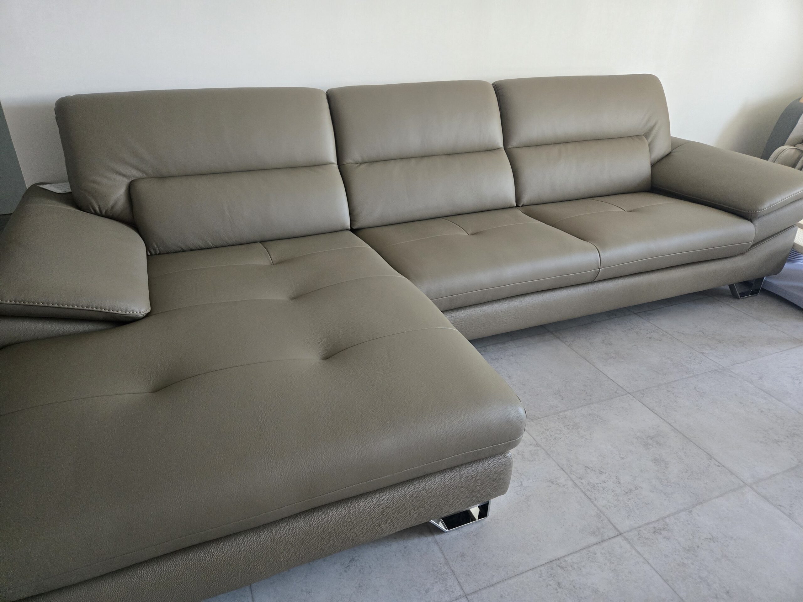 Sofa ARLO - Sofa Da Cao Cấp Góc Chữ L Hiện Đại Đệm Ngồi Êm Ái