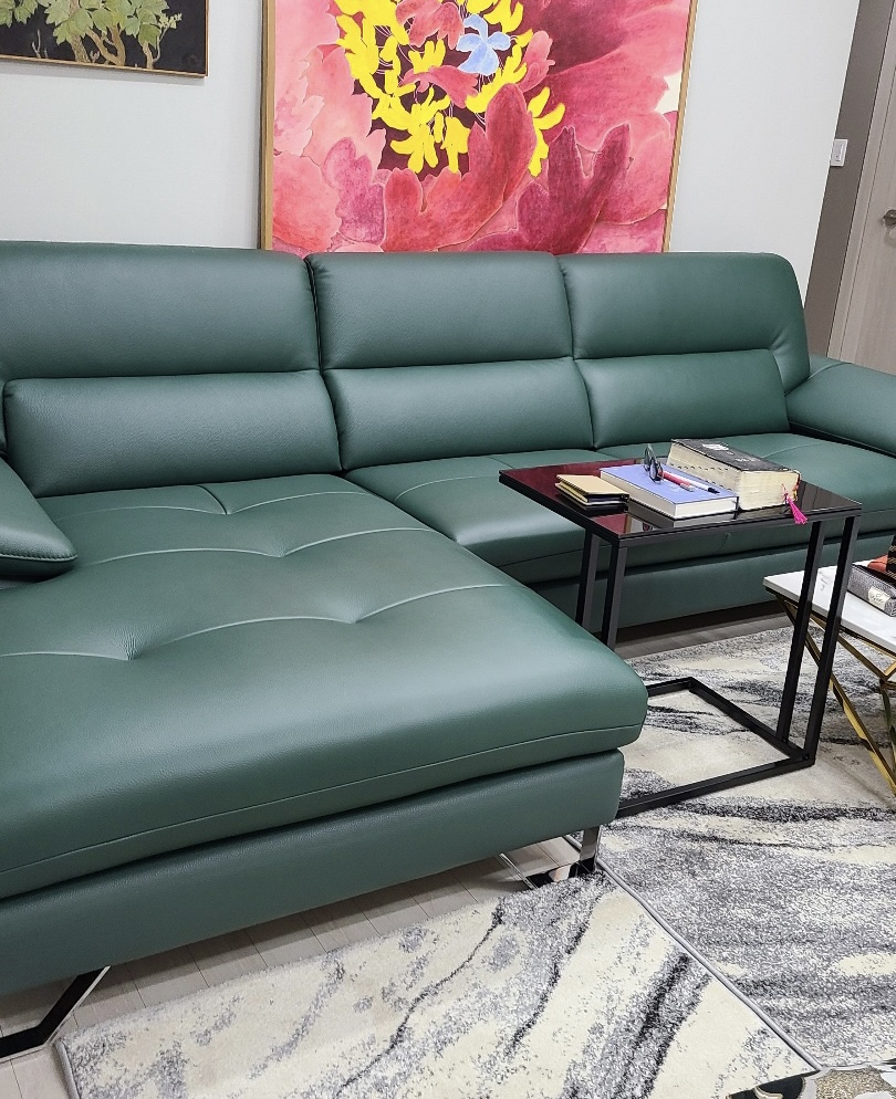 Sofa ARLO - Sofa Da Cao Cấp Góc Chữ L Hiện Đại Đệm Ngồi Êm Ái