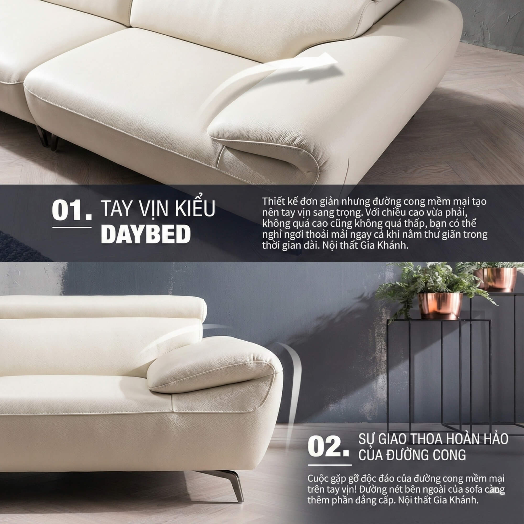 Sofa BELAGO - Sofa Băng Dáng Thuyền Bồng Bềnh Như Mây