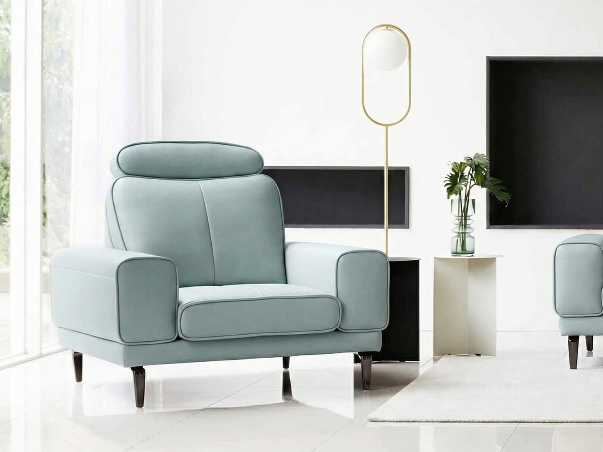 Sofa BELVE - Sofa Da Đơn Trẻ Trung Thư Giãn Sau Ngày Dài