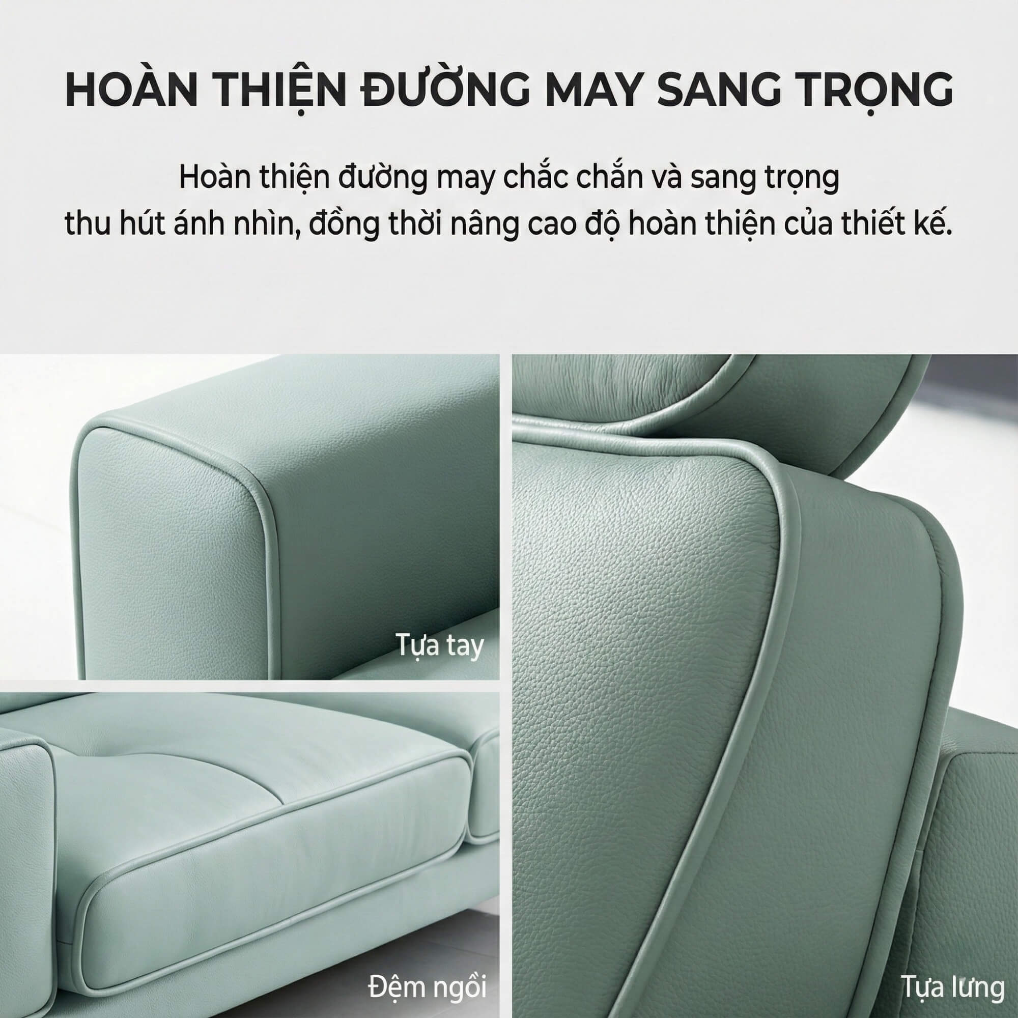 Sofa BELVE - Sofa Da Đơn Trẻ Trung Thư Giãn Sau Ngày Dài 