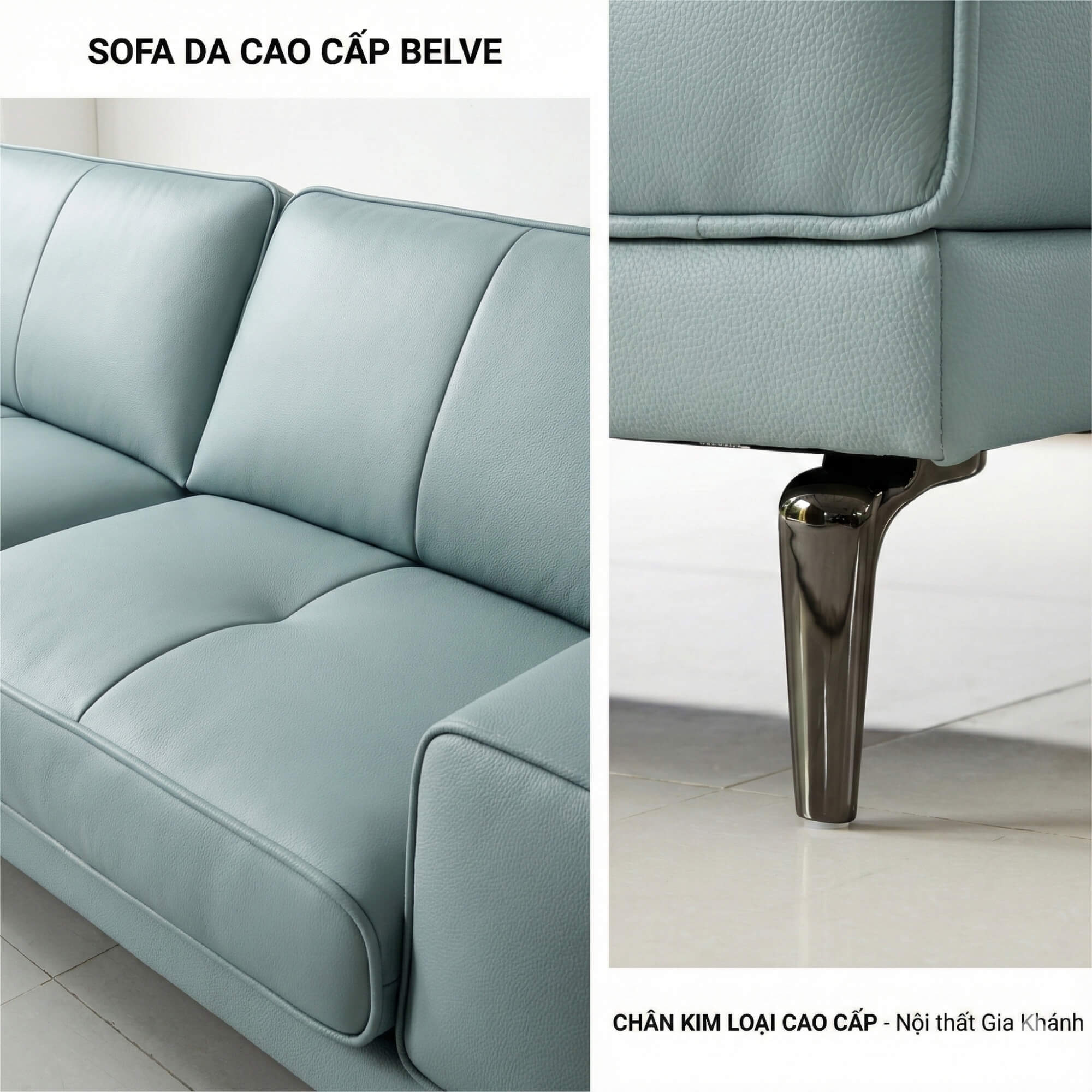 Sofa BELVE - Sofa Da Đơn Trẻ Trung Thư Giãn Sau Ngày Dài 