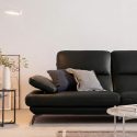 Sofa BENEDICT - Sofa Băng 4 Chỗ Bọc Da Với Tay Điều Chỉnh Thông Minh