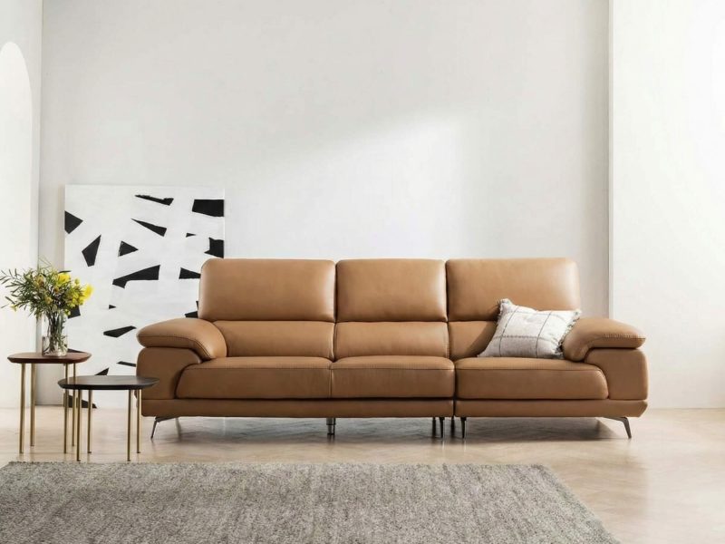 Sofa BENFORD – Sofa Băng Hiện Đại Bọc Da Thiết Di Chuyển Tự Do Êm Ái