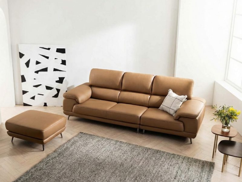 Sofa BENFORD – Sofa Băng Hiện Đại Bọc Da Thiết Di Chuyển Tự Do Êm Ái