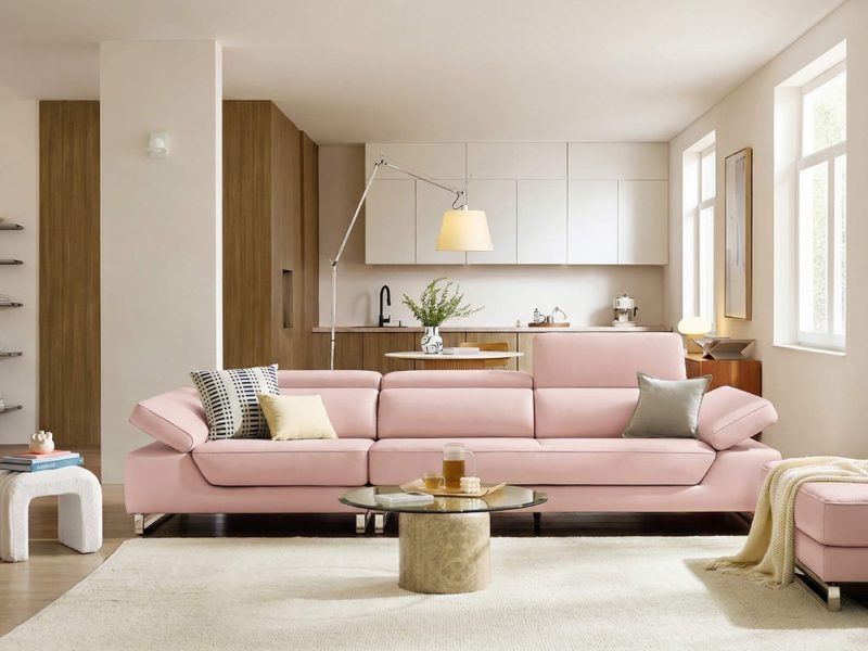Sofa BEXLEY – Sofa Da 4 Chỗ Hiện Đại Thiết Kế Tựa Đầu Thông Minh Đẳng Cấp