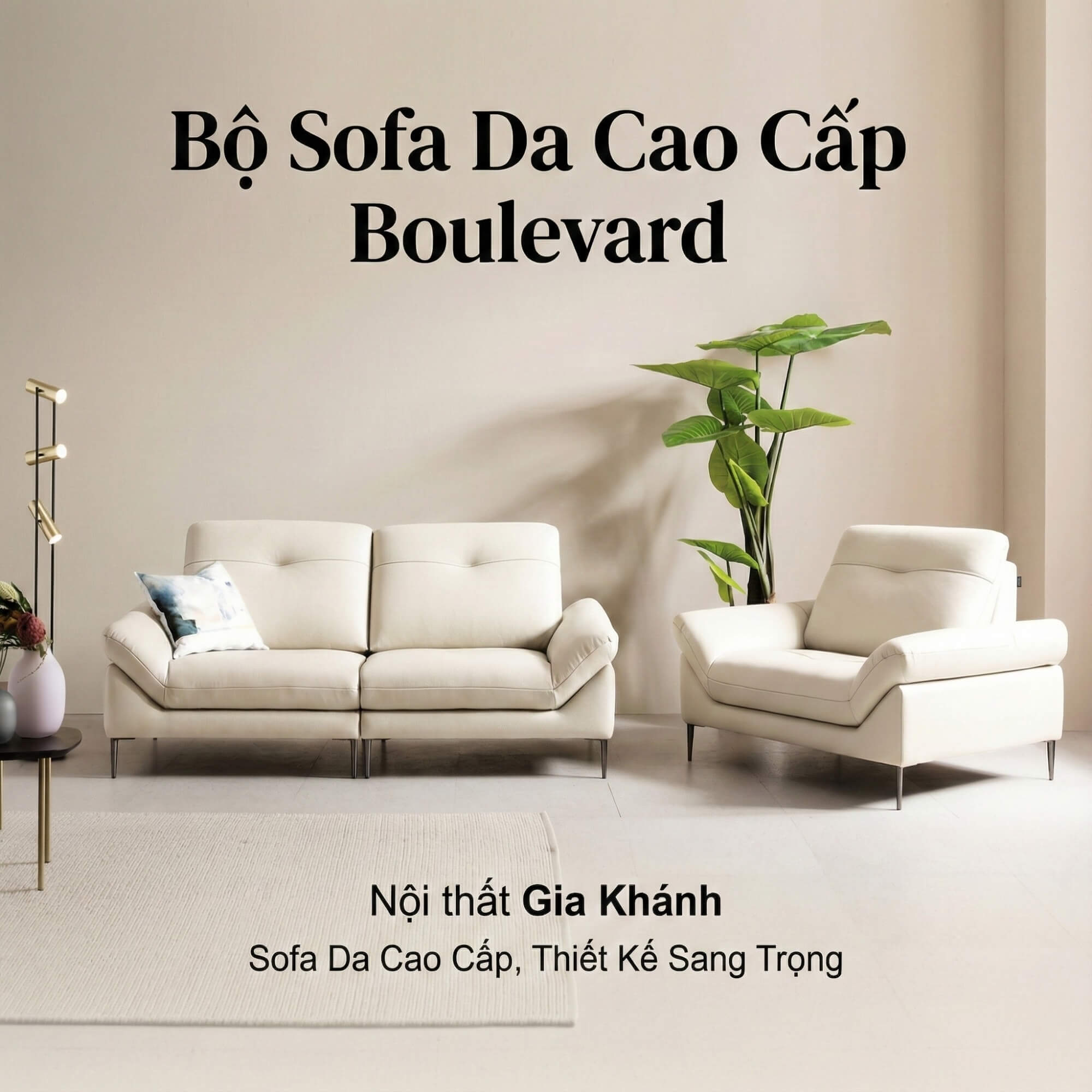 Sofa Boulevard – Bộ Sofa Hiện Đại Bọc Da Cao Cấp Mô-đun Tự Do