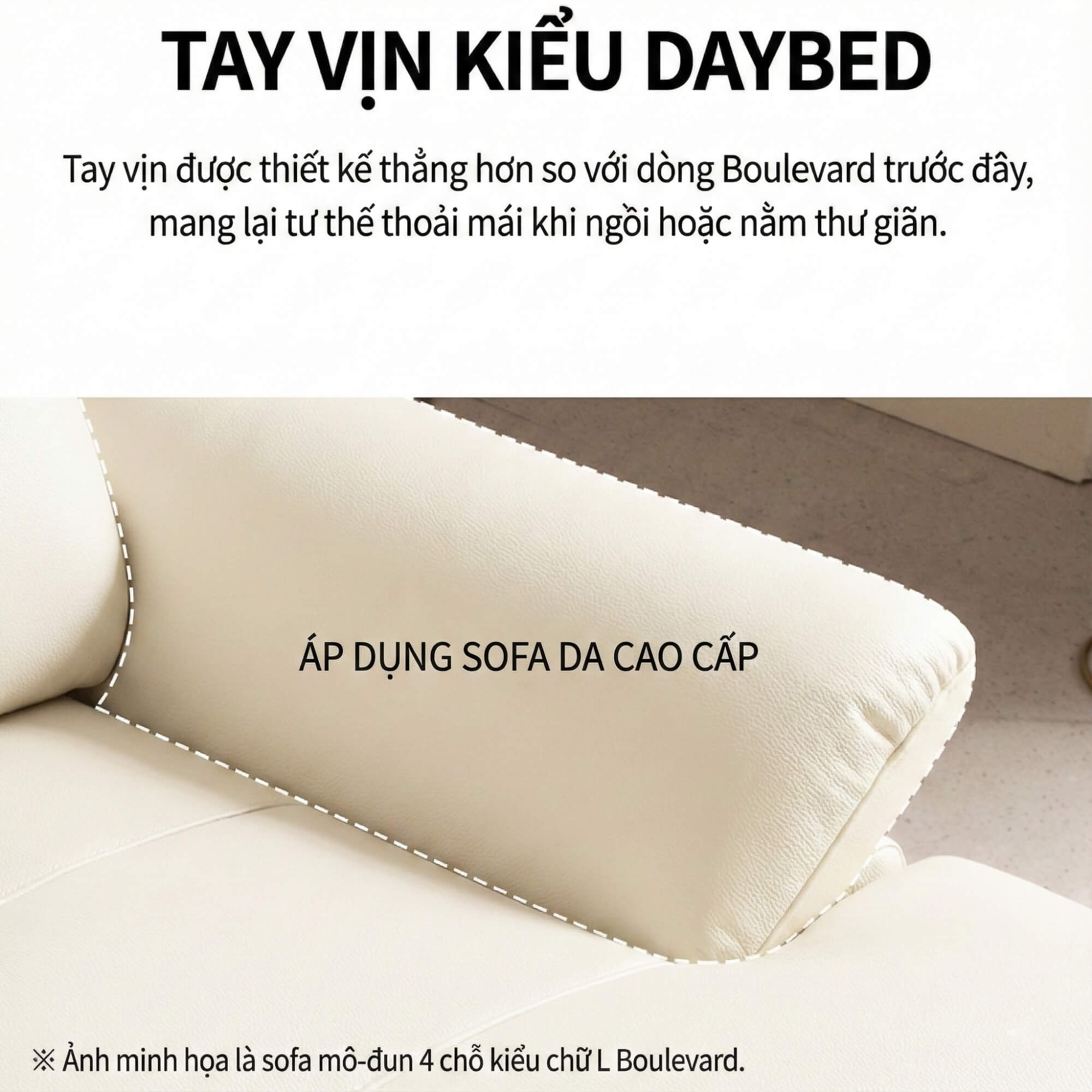 Sofa Boulevard – Bộ Sofa Hiện Đại Bọc Da Cao Cấp Mô-đun Tự Do