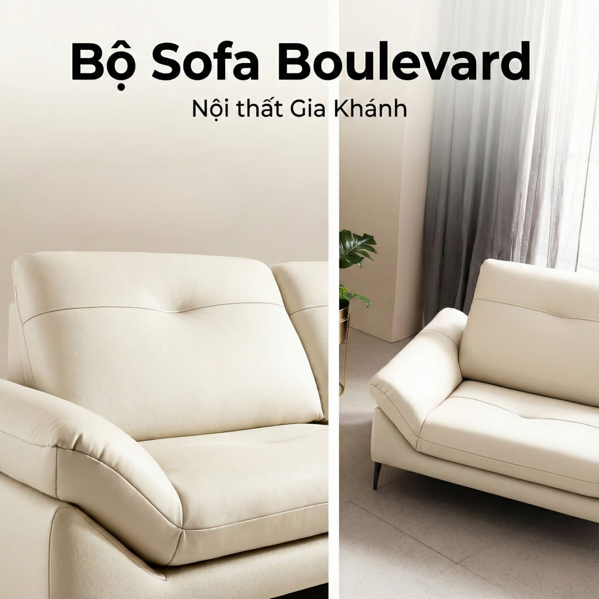 Sofa Boulevard – Bộ Sofa Hiện Đại Bọc Da Cao Cấp Mô-đun Tự Do
