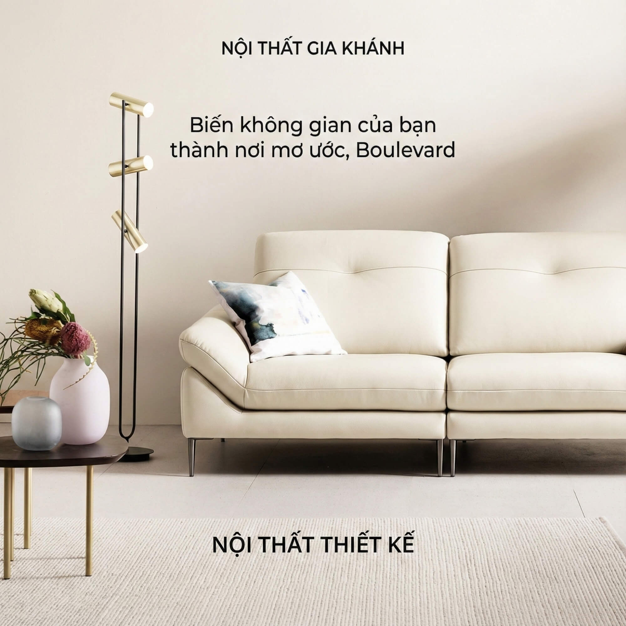 Sofa Boulevard – Bộ Sofa Hiện Đại Bọc Da Cao Cấp Mô-đun Tự Do