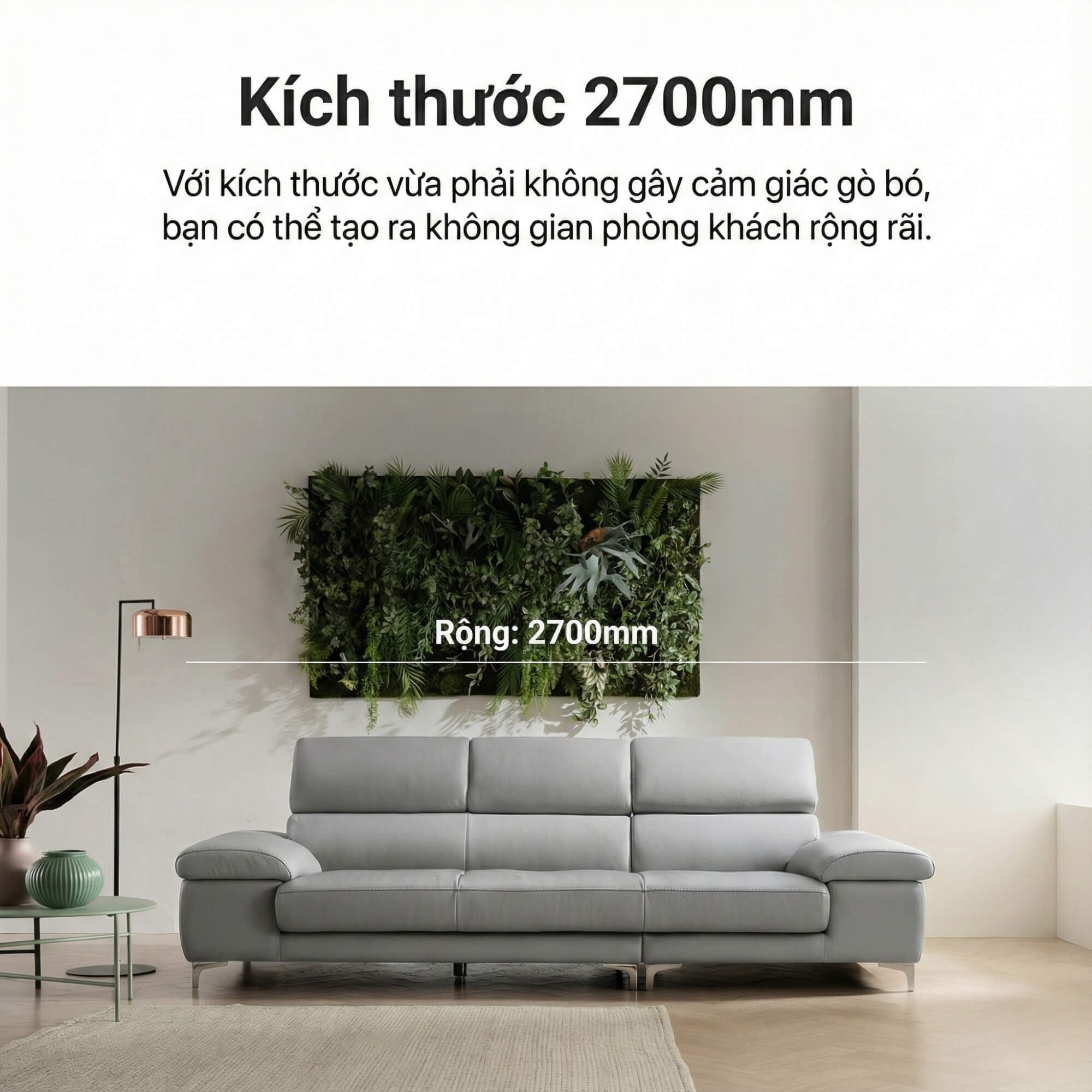 Sofa BRIO – Sofa Da Dáng Văng Hiện Đại Đa Chức Năng Tựa Đầu Điều Chỉnh